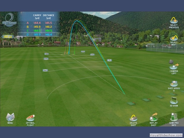 Results of 4 shots can be compared simultaneously.