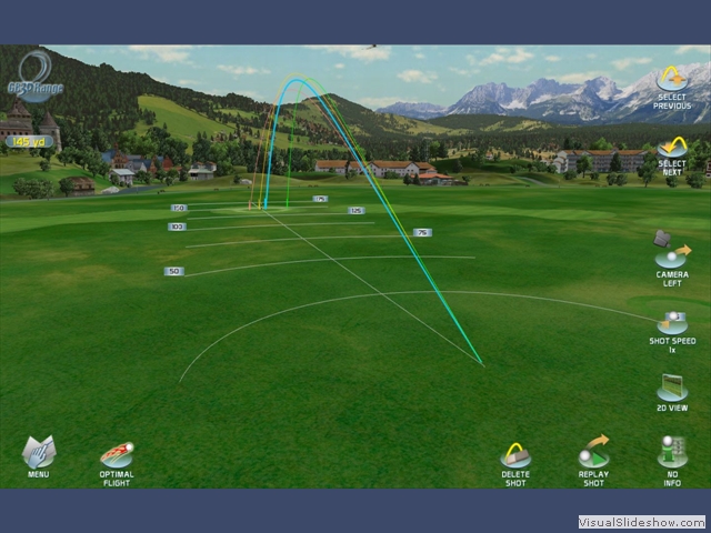 This range is custom set for shots at 145 yards.